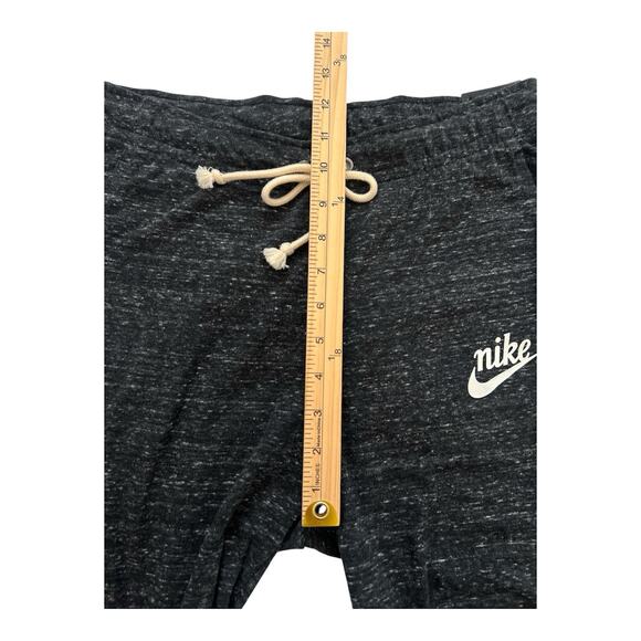 Nike Sportswear Gym Vintage Pants Women S Black Capri Jogger Organic Cotton NWT - Picture 8 of 11